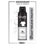 Storm Deodorant 150Ml Erkek Black White