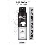Storm Erkek Deodorant Sprey Terleme Karşıtı Black & White 150 Ml
