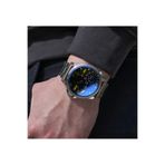 Storm Erkek Kol Saati Çelik Kasa Mavi Lazer Cam Dual Time Takvimli Modern Erkek Saat Avalonic Lazer Blue