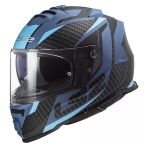 Storm Racer Mat Mavi Kask