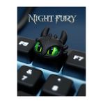 Storm3D Gecenin Öfkesi Klavye Tuş Kapağı/Night Fury Keycap /Figür 2 ADET