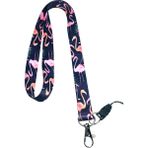 Stormistoretr Flamingo Yaka Kartı Boyun İpi 42 cm Uzunluk 20 mm Genişlik Canlı Renkler