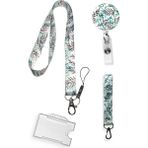 Stormistoretr Ince Yaprak 4 Lü Set Boyun Ipi Anahtarlık Yoyo Yaka Kartlığı