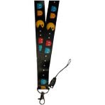 Stormistoretr Pacman Boyun İpi 42 cm Uzunluk 25 mm Genişlik Canlı Renkli Yaka Kartlığı