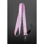 StormiStoretr Tekli Pembe Fiyonk Kart Askı ipi Yaka Kartı Boyun ipi Telefon Askısı Lanyard