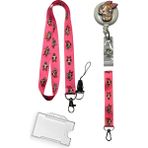 Stormistoretr Turuncu Kız 4 Lü Set Boyun İpi Anahtarlık Yoyo Yaka Kartlığı 42 cm Uzunluk