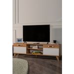 Story 160x34 Kapaklı Tv Sehpası - Sarı Meşe