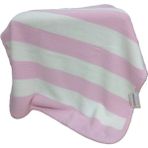 Story Bebe3 Iplik Çizgili Biyeli Wersoft Triko Içi Polarlı Kışlık Battaniye 80 x 80 cm - Pembe