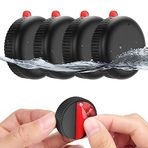 Stouchi Airtag Tutucu IPX8 Su Geçirmez (4'lü Paket), 3M VHB Yapışkanlı Etiketli Airtags Kılıf, Air Tag Sticker Mount PC Bisikletler, Kayaklar, Alet Kutuları, Çim Biçme Makineleri, Römorklar, Kayaklar