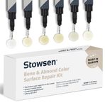 STOWSEN Bone & Badem Rengi Yüzey Tamir Takımı - Dakika içinde Cips & Kusurları Düzeltmek | Tamir Fayansları Banyo Armatürleri ve Tezgahları Kolayca | Porselen Seramik Fiberglas Corian ve Emaye Yüzeyler için