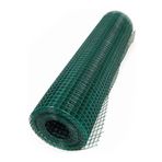 Str Global 1,2 X 25 Metre Pvc Kaplı Puntalı Yeşil Bahçe Kümes Çit Teli - Göz Aralığı 12 X 12 Mm