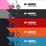 Stradacycles Strada Cycles E-Bro Hidrolik Disk Fat Bike Katlanabilir 20 Jant Elektrikli Bisiklet - Kırmızı
