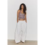 Stradivarius %100 pamuklu barrel pantolon