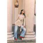 Stradivarius Basic kısa trençkot