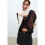 Stradivarius D60 denim mini etek