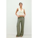 Stradivarius Keten görünümlü dökümlü pantolon