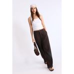 Stradivarius Keten görünümlü straight fit pantolon