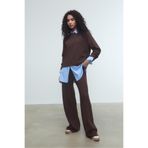 Stradivarius Nervürlü örgü pantolon