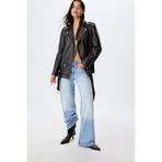 Stradivarius Suni Deri Oversize Biker Ceket