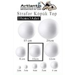 Strafor Kopuk Top 3 Cm 10 Adet Kopuk Top Kure Toplar Yuvarlak Strafor Kopuk Top Okul Deney Hobi Sanat