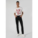 Straight Fit Düşük Bel Düz Paça Erkek Siyah Jean Pantolon