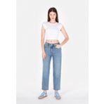 Straight Fit Kadın İndigo Jean Pantolon