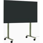 Straight Rollin Tv Standı 40–70", Tekerlekli & Mobil, Şık Siyah Tasarım - Yeşil