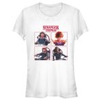 Stranger Things Cast Box Up Beyaz Kadın T-shirt