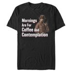 Stranger Things Coffee and Contemplation Schwarz Erkek T-shirt