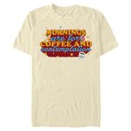 Stranger Things Coffee Contemplations Natural Erkek T-shirt