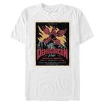 Stranger Things Demogorgon Poster Beyaz Kısa Kollu Erkek T-shirt