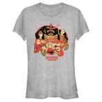 Stranger Things DND Group Heather Gri Kadın T-shirt
