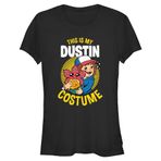 Stranger Things Dustin Costume Schwarz Kadın T-shirt
