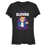 Stranger Things Eleven Costume Schwarz Kadın T-shirt