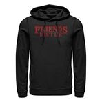 Stranger Things Friends Don't Lie Schwarz Kapüşonlu Unisex Sweatshirt