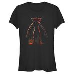 Stranger Things Haunted Night Short Sleeve Schwarz Kadın T-shirt