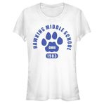 Stranger Things Hawkins Cubs Paw Amblem Beyaz Kadın T-shirt