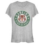 Stranger Things Hawkins High Tiger Amblem Heather Gri Kadın T-shirt