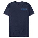 Stranger Things Hawkins Power and Light Navy Blue Erkek T-shirt