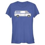 Stranger Things Hawkins Power Truck Royal Mavi Kadın T-shirt