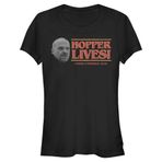 Stranger Things Hopper Lives Head Schwarz Kadın T-shirt