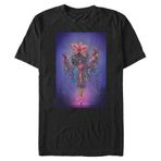 Stranger Things Lit Short Sleeve Schwarz Erkek T-shirt