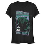 Stranger Things Monster Thing Short Sleeve Schwarz Kadın T-shirt