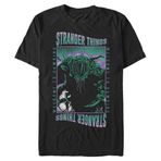 Stranger Things Monster Things Schwarz Erkek T-shirt