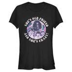 Stranger Things Our Friend Is Crazy Short Sleeve Schwarz Kadın T-shirt