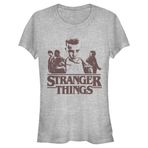 Stranger Things Punk Heather Gri Kadın T-shirt