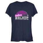 Stranger Things Retro Arcade Navy Mavi Kadın T-shirt