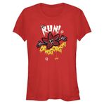 Stranger Things Run Away Short Sleeve Rot Kadın T-shirt