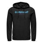 Stranger Things Starcourt Logo Schwarz Kapüşonlu Unisex Sweatshirt