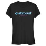 Stranger Things Starcourt Logo Short Sleeve Schwarz Kadın T-shirt